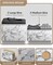 Sorbus Dresser with 5 Drawers - Storage Chest Organizer with Steel Frame, Wood Top, Handles, Fabric Bins